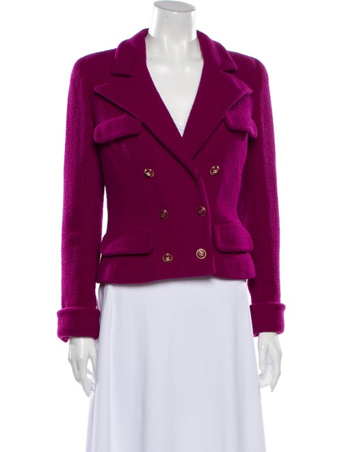 Chanel Vintage 1995 Biker Jacket Purple