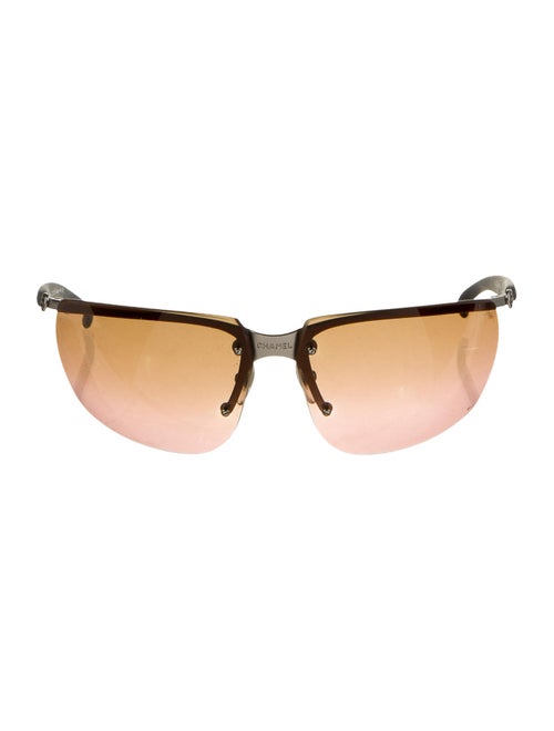 Chanel Rimless CC Sunglasses Purple