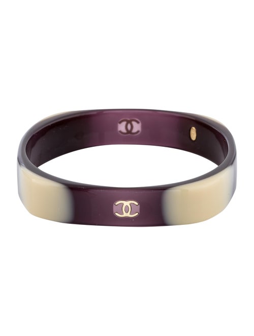 Chanel Resin CC Bangle Gold