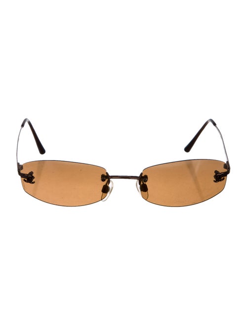 Chanel Rimless CC Sunglasses Bronze