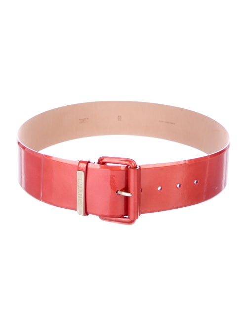 Chanel Patent Leather Belt Orange