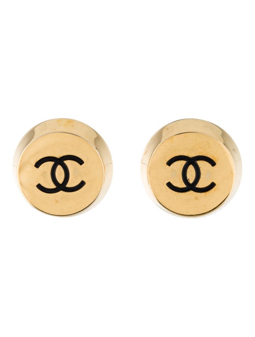Chanel Vintage CC Clip-On Earrings Gold