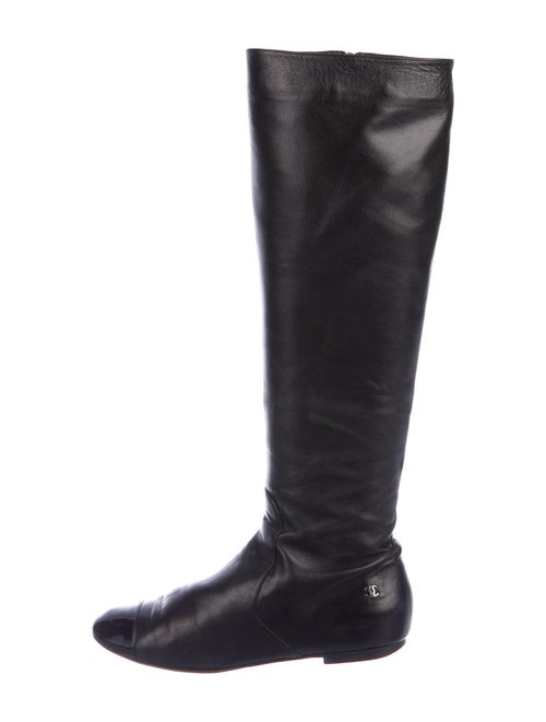 Chanel Leather Boots Black