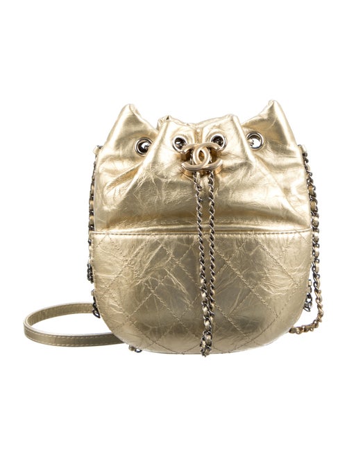Chanel Small Gabrielle Bucket Bag Gold