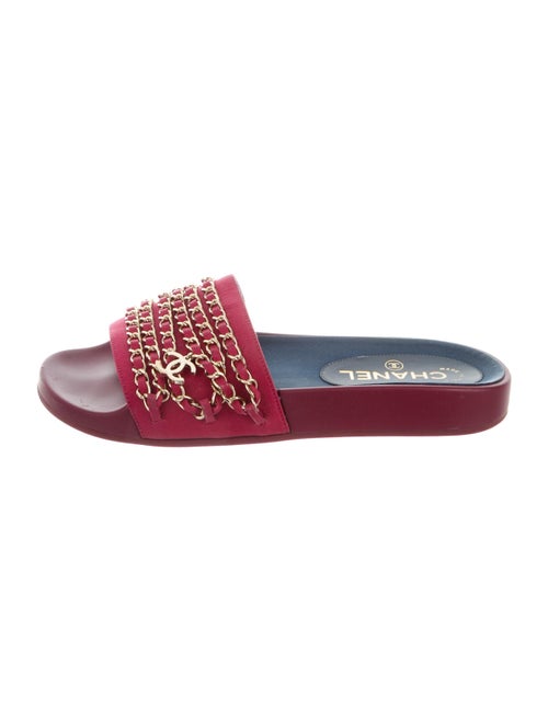 Chanel Tropiconic Slides Interlocking CC Logo Slid