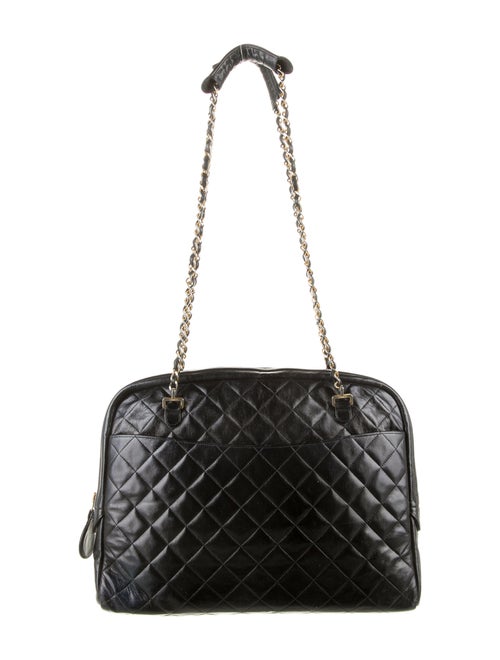 Chanel Vintage Quilted Tote Black