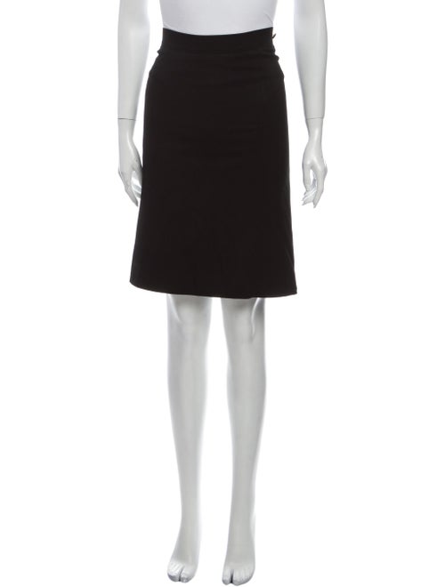 Chanel Vintage Knee-Length Skirt Black