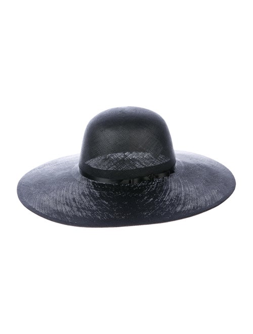 Chanel CC Wide Brim Hat Black