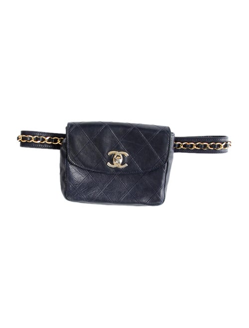 Chanel Vintage CC Belt Bag Navy