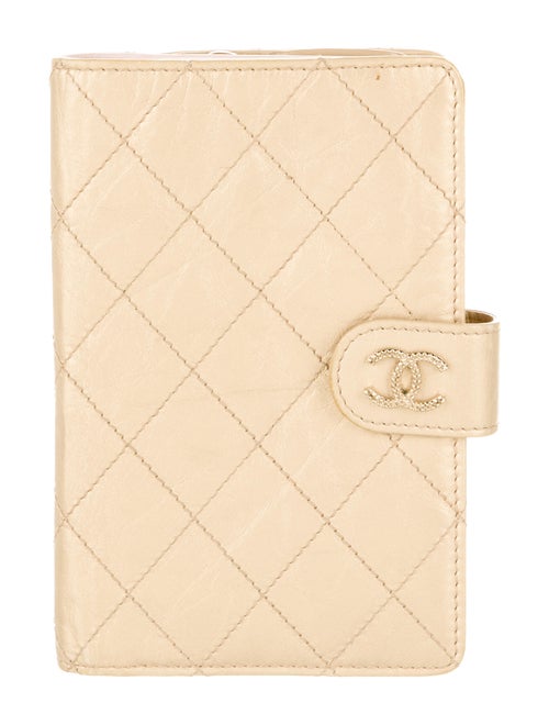 Chanel Diamond Stitch French Purse Wallet Gold