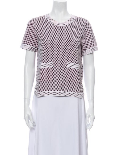Chanel 2014 Short Sleeve Knit Top T-Shirt