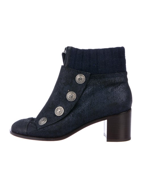 Chanel Paris-Edinburgh CC Suede Boots Suede Boots