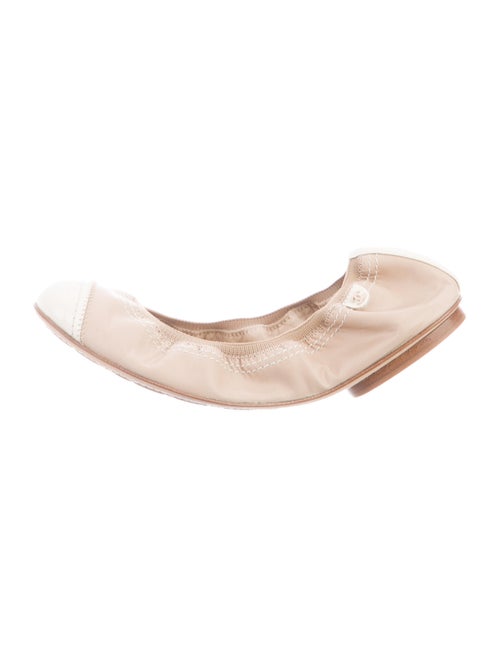 Chanel Cap-Toe Ballet Flats Leather Flats