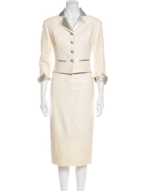 Chanel 2012 Skirt Suit Metallic