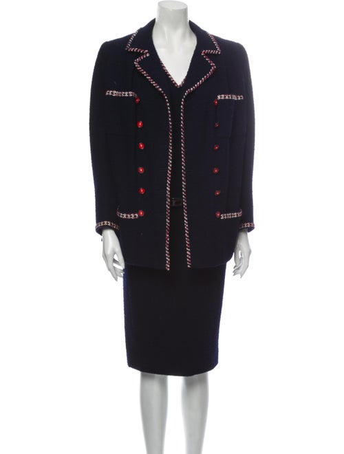 Chanel Vintage 1990's Dress Set Blue