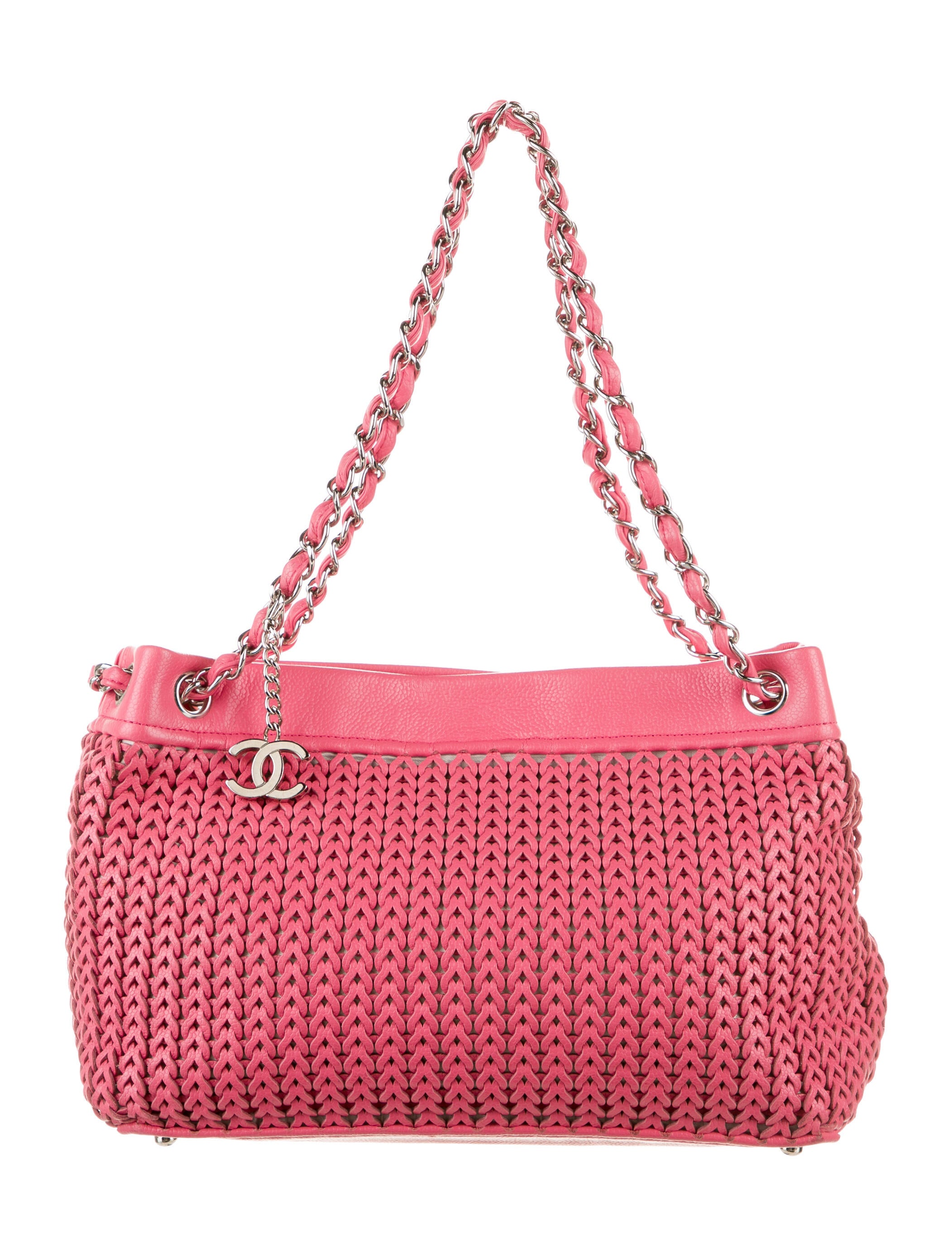 Chanel Woven Leather Shoulder Bag Handbags CHA504622 The RealReal