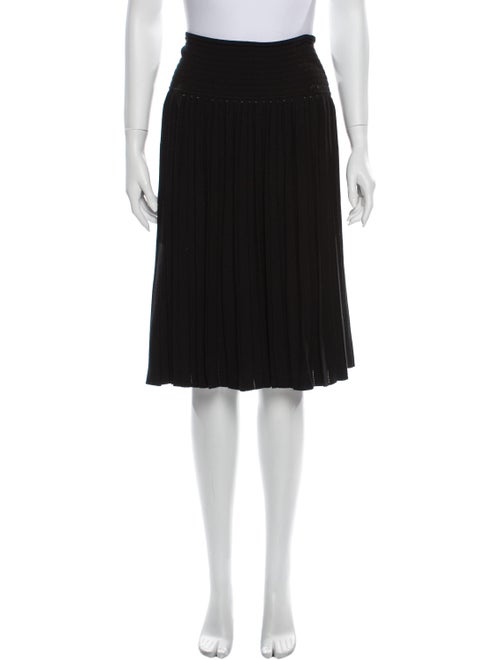 Chanel Vintage Knee-Length Skirt Black