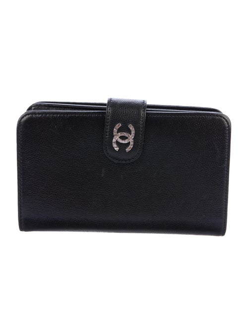 Chanel Brilliant French Purse Wallet Black