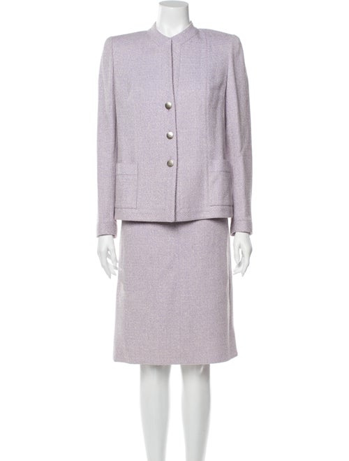 Chanel Vintage 1998 Skirt Suit Purple
