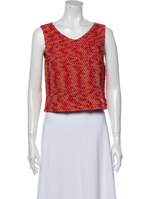 Chanel Vintage 1999 Crop Top Red