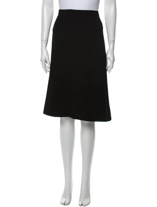 Chanel Vintage Knee-Length Skirt Black