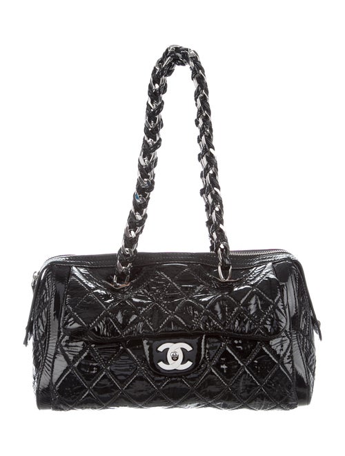 Chanel Large Day Glo Flap Bag Black