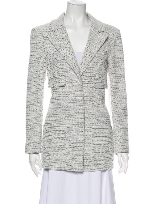 Chanel 2014 Tweed Pattern Blazer White