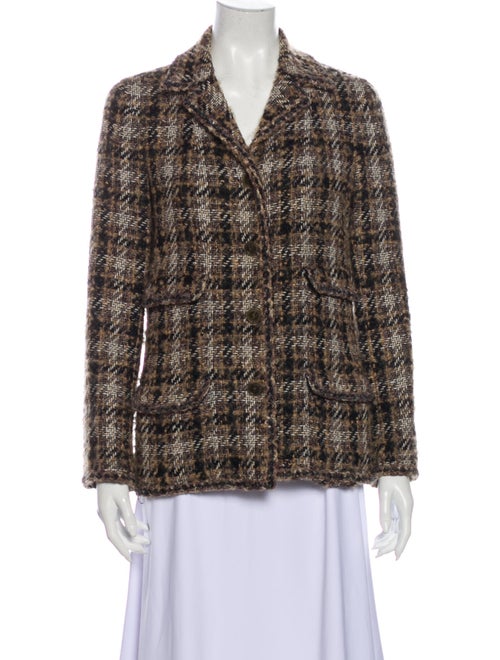 Chanel 2005 Plaid Print Blazer