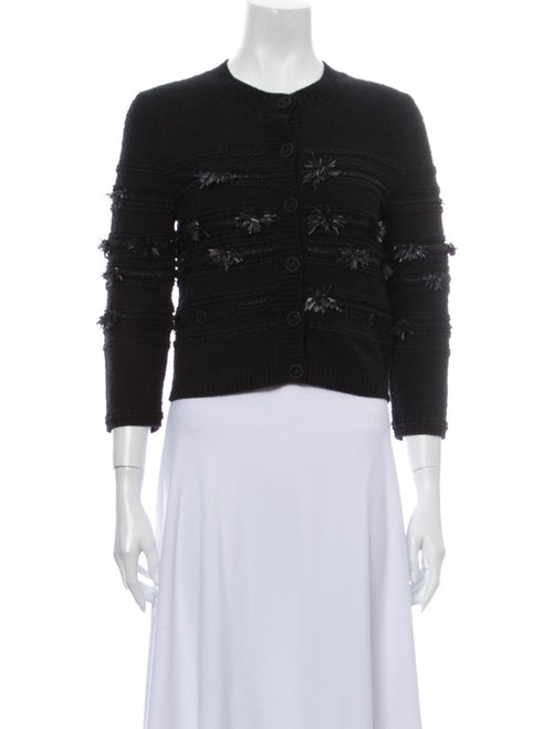 Chanel 2019 Embellished Cropped Cardigan Sweater B