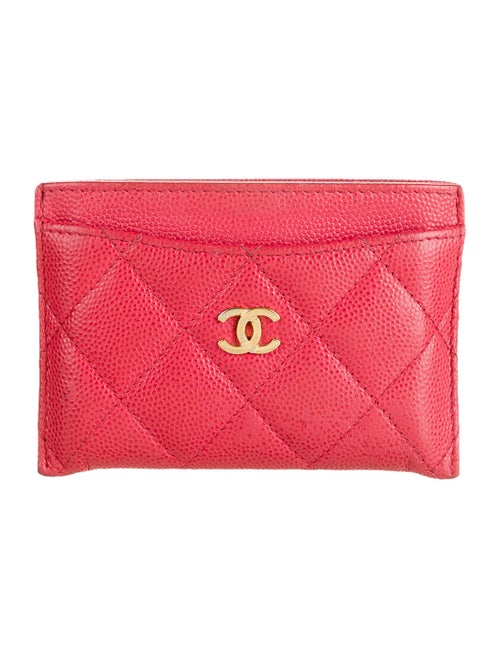 Chanel Classic Quilted CC Cardholder Pink