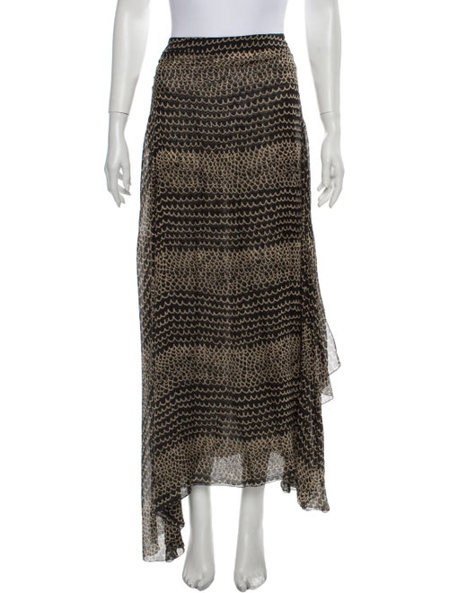 Chanel Vintage Long Skirt Black