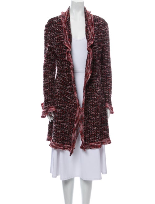 Chanel 1997 Metallic Wool Cardigan Sweater Metalli
