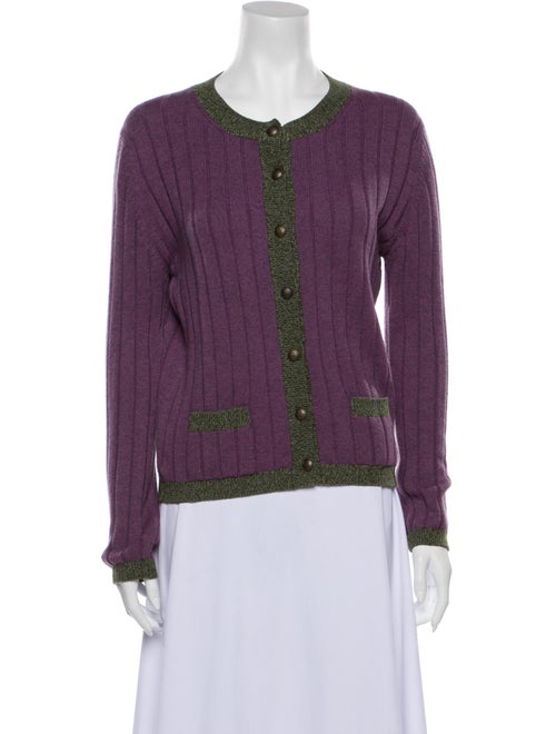 Chanel 1997 Scoop Neck Sweater Green
