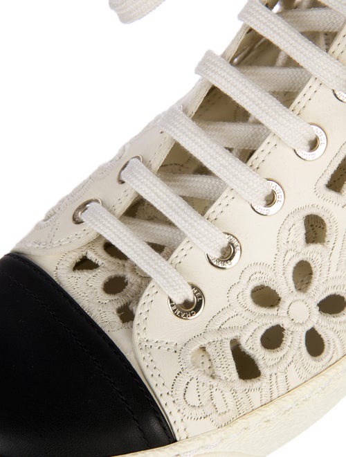 Chanel Laser Cut Camelia Sneakers Shoes CHA50540 The RealReal