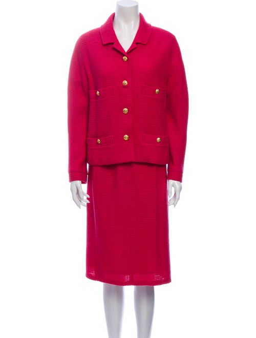 Chanel Vintage 1980's Skirt Suit Pink