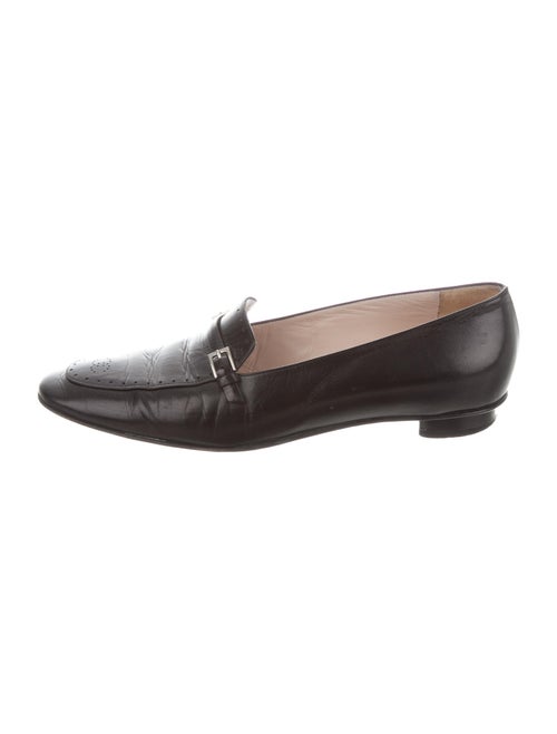 Chanel Leather Loafers Black