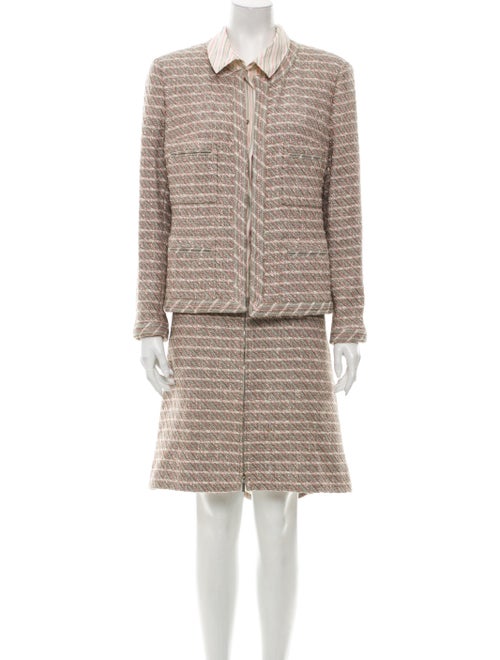 Chanel 2003 Striped Skirt Suit