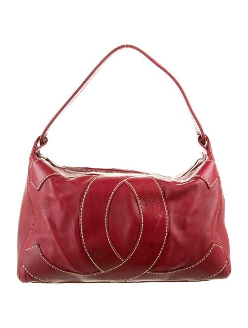 Chanel Vintage CC Shoulder Bag Red