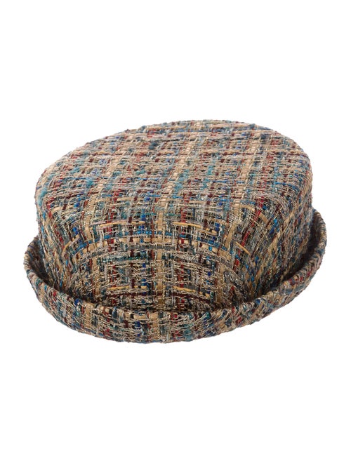 Chanel 2019 Tweed Hat Gold