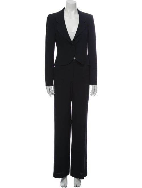 Chanel 2002 Woven Pantsuit Pantsuit Blue