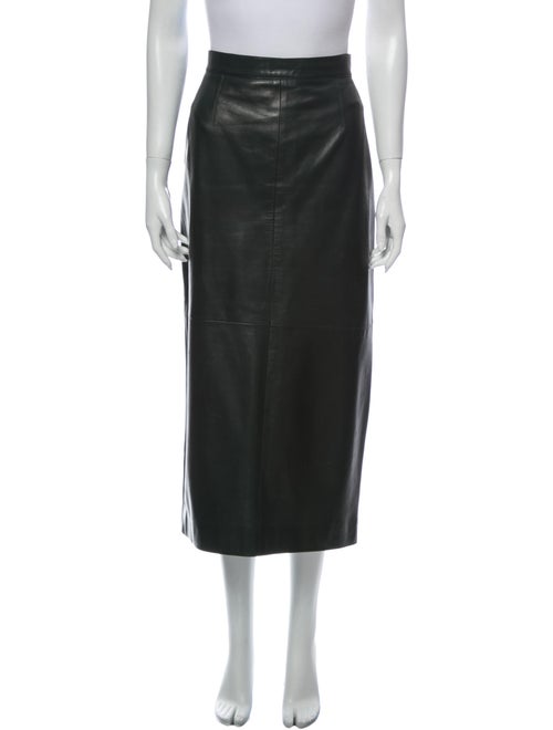 Chanel Vintage Midi Length Skirt Green