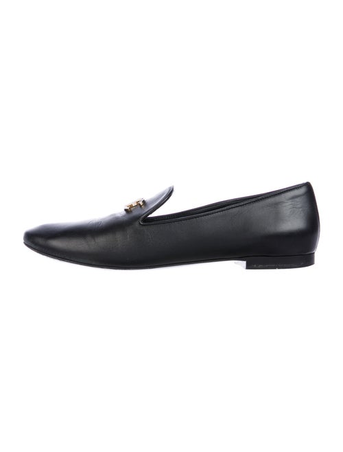 Chanel 2018 Interlocking CC Logo Loafers Black