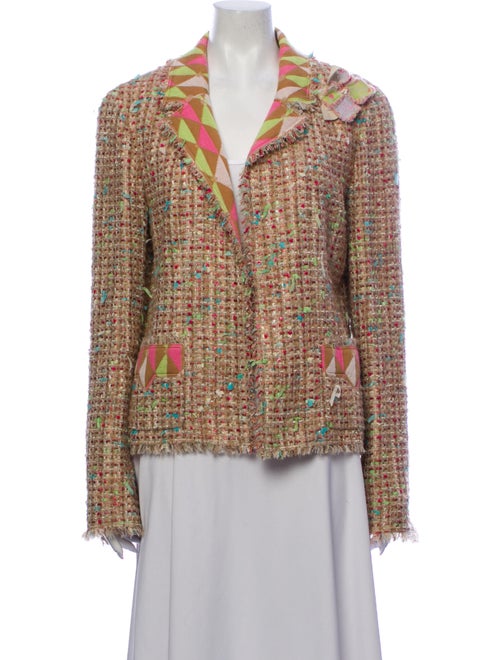 Chanel 2002 Harlequin Blazer Green