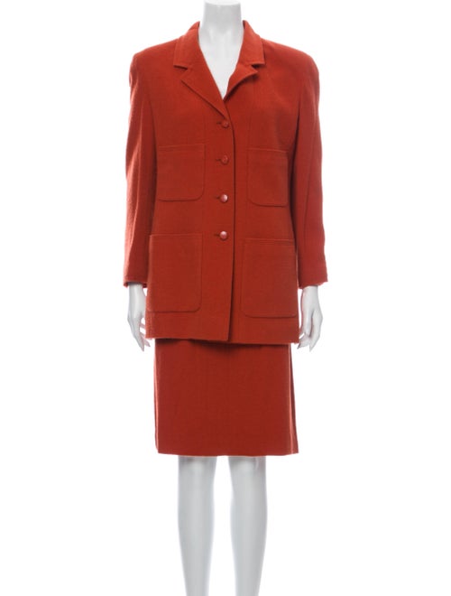 Chanel Wool Skirt Suit Wool