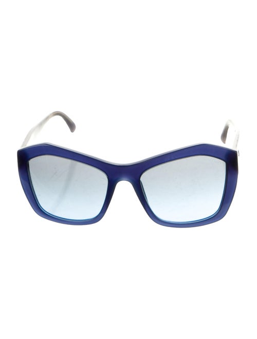 Chanel Butterfly Lace Sunglasses Blue