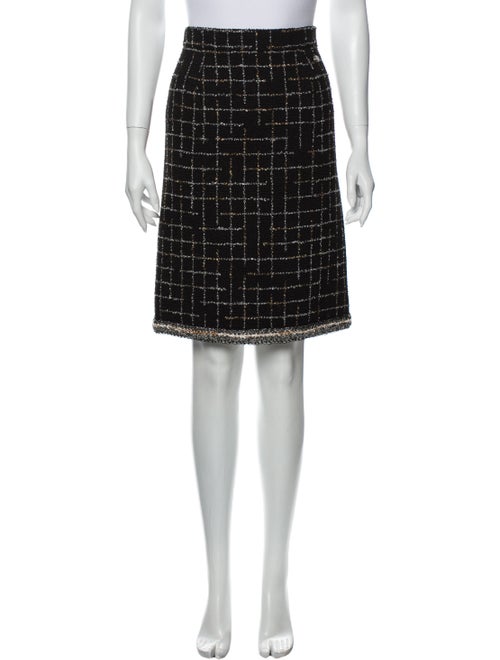 Chanel 2017 Knee-Length Skirt Black