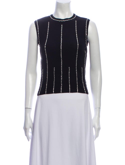 Chanel 2002 Cashmere Crop Top Black