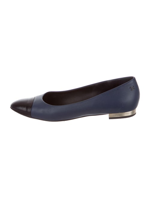 Chanel Leather Ballet Flats Blue