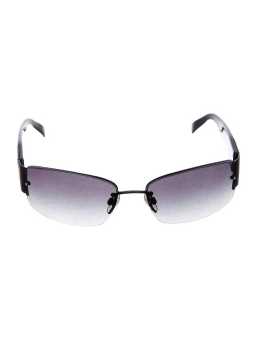 Chanel CC Embellished Sunglasses Black