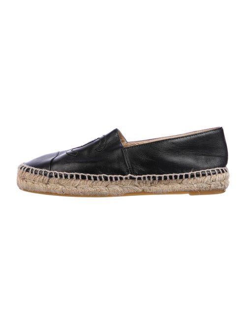 Chanel Lambskin Espadrilles Interlocking CC Logo E